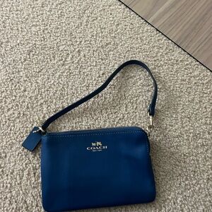Coach Blue Wristlet